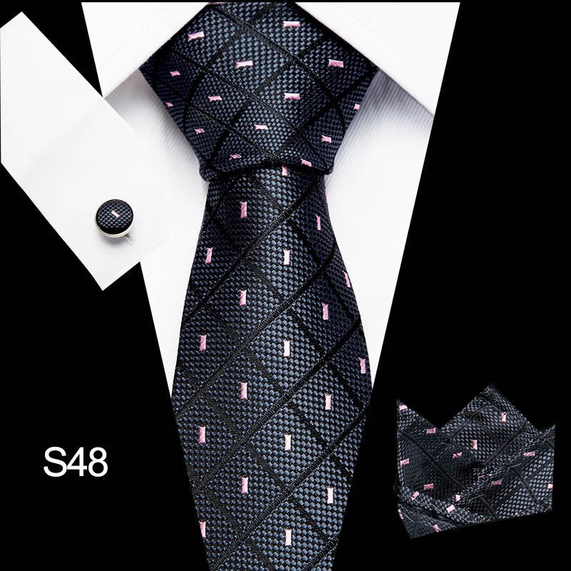 Men's 3pc Tie Set Suit Accessory 53 Options Elegant Designs Smart Business