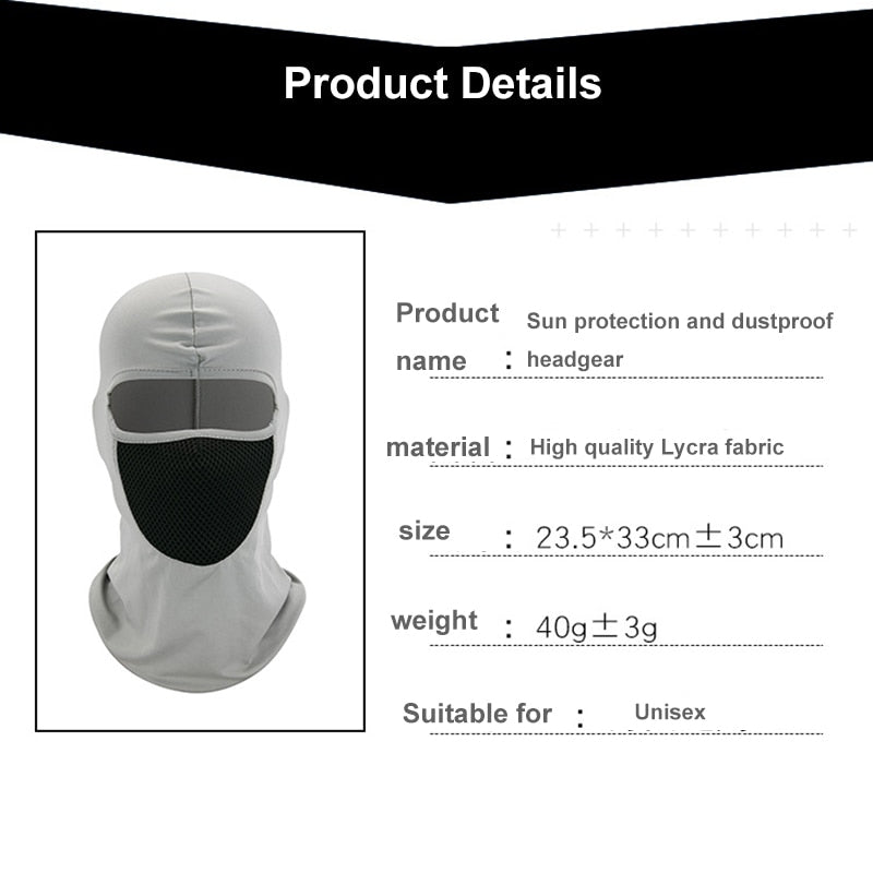 Motorcycle UV Shield Dustproof Lycra Headgear Breathable Windproof Riding Hood