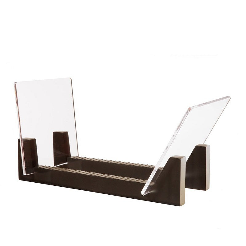 Record Storage Rack Stackable Wooden Slotted Ps Board Panels 34.3 17.8 19cm