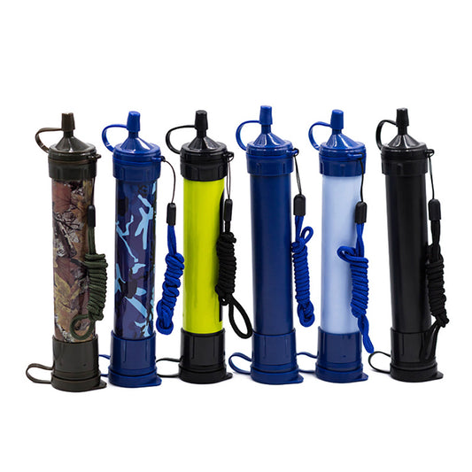 Portable Water Filter Straw Survival Emergency Gear Outdoor Purification Tool