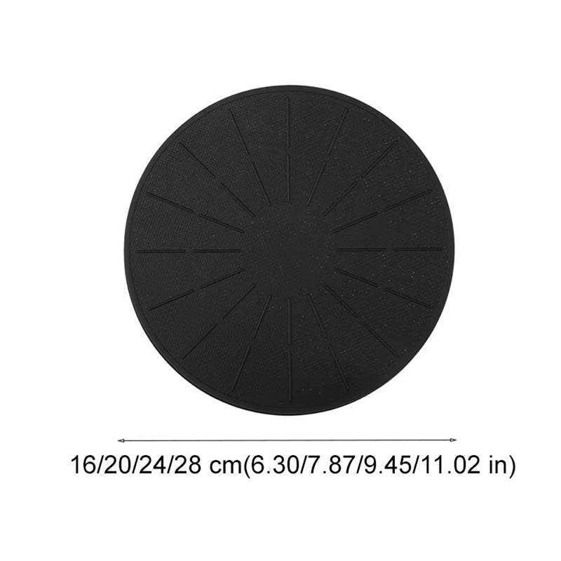 Round Induction Cooker Mat Silicone Fibreglass Heat Resistant Non Slip Proof Pad