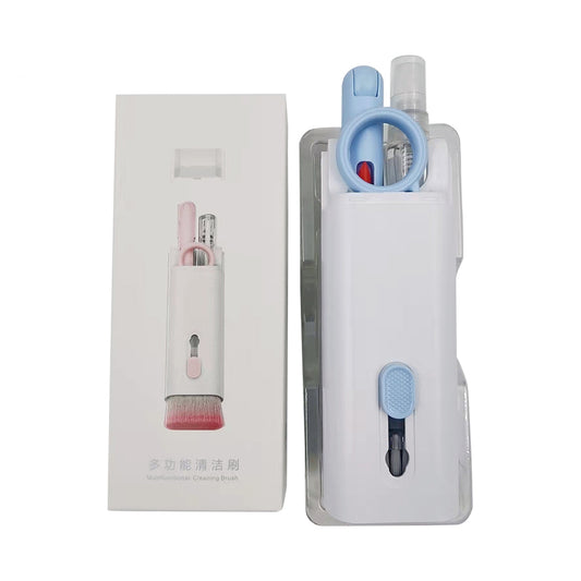 7in 1 Compact Dust Brush Kit Retractable Brush Spray Bottle Case Set