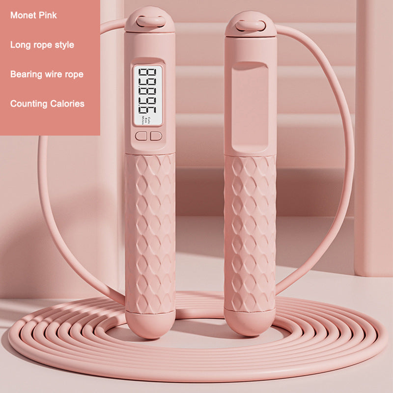 Digital Exercise Skipping Rope Calorie Counter Speed Control Workout Accessory