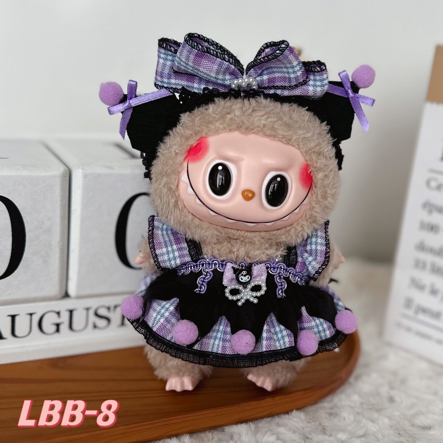 Plush Clothing Set For Labubu Party Doll Dress Up Accessories Fits 17cm Dolls