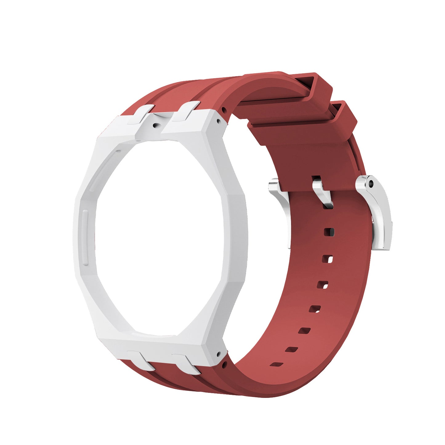 For AP x Swatch Royal Pop Watch Case Silicone Strap Adjustable Buckle Band