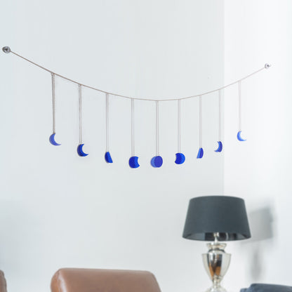 Moon Phase Wall Hanging Nine Phase Iron Chain Wall Ornament For Living Room Home