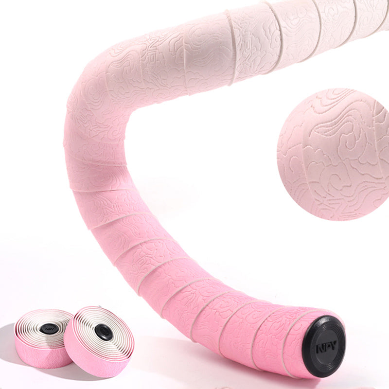 Gradient Double-Pinyin Road Bike Handlebar Tape for Shock Absorption, Breathable