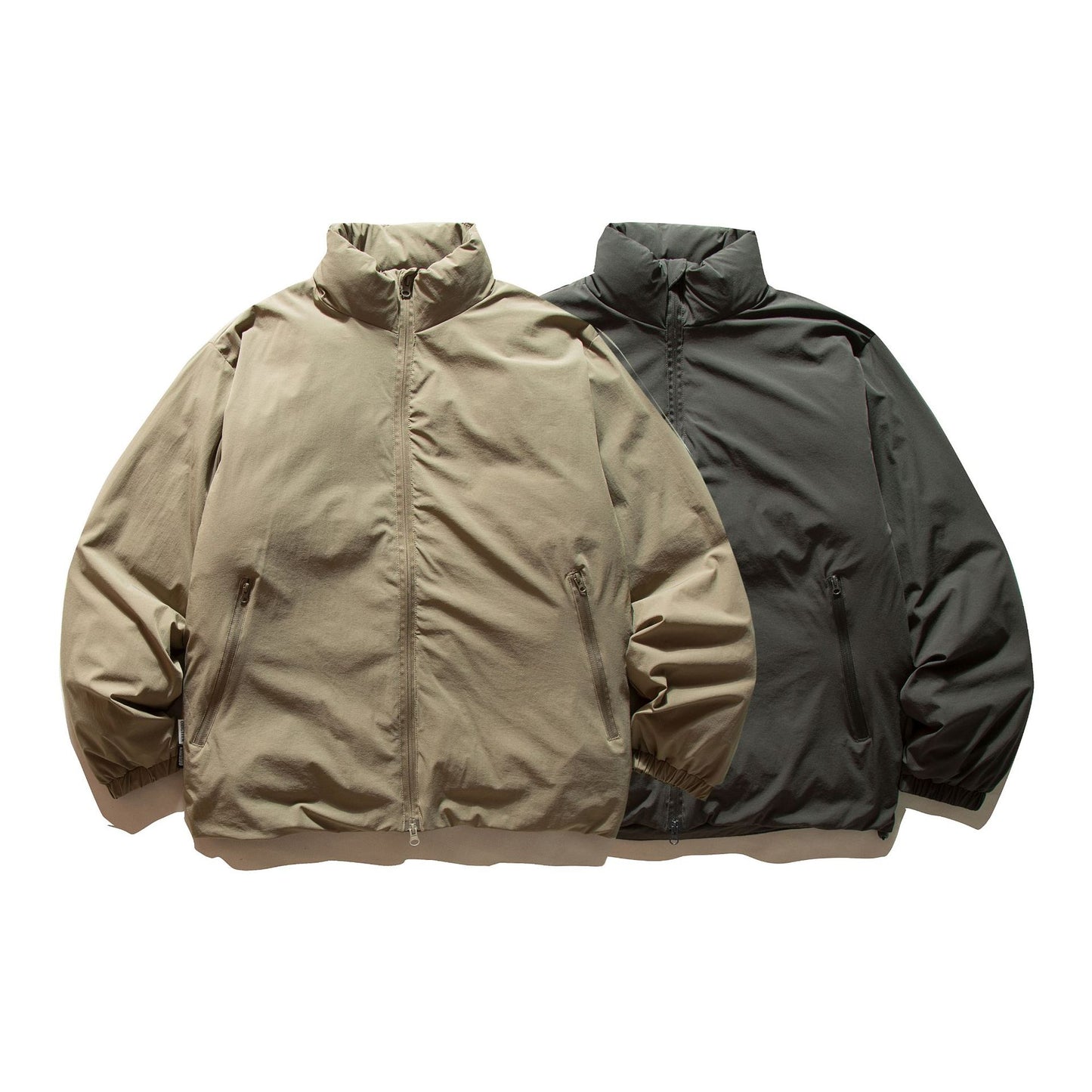 Stand Collar White Duck Down Winter Jacket Casual Insulated Lightweight Apparel