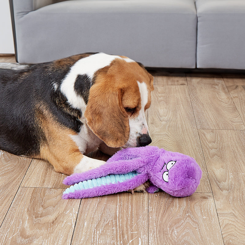 Indestructible Squeaky Plush Dog Toy Octopus Chew Resistant Pet Puppy Soft Gift