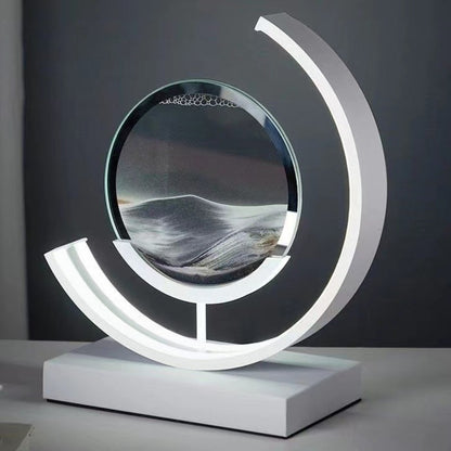 LED Flowing Sand Art Painting Lamp, Illuminated Night Light for Home Decoration