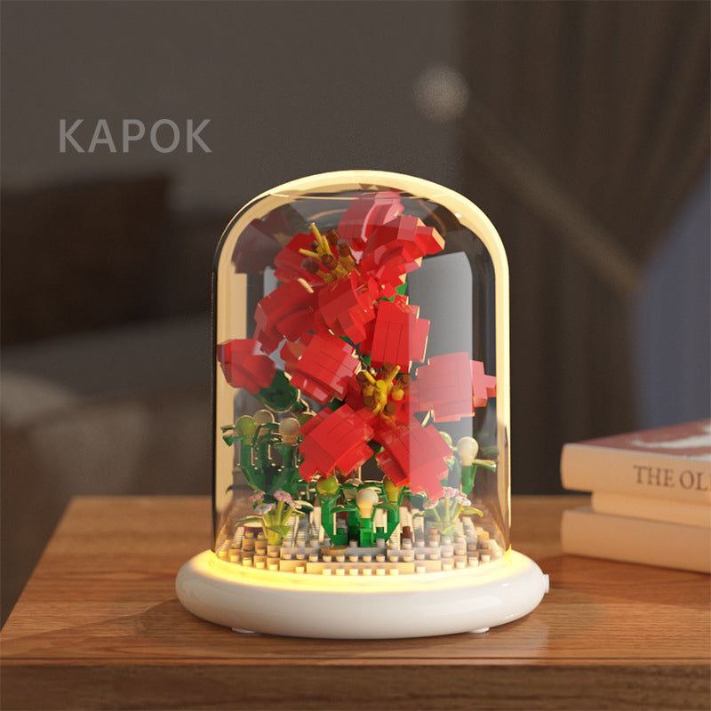 Sunflower Jasmine Build Kit Toy Compatible Diamond Particle Construction Blocks