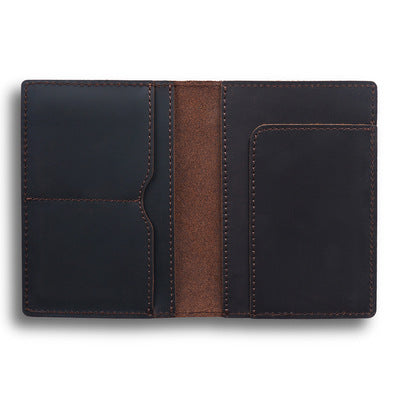 High-Quality Genuine Leather Passport Wallet with ID and Boarding Pass Holder