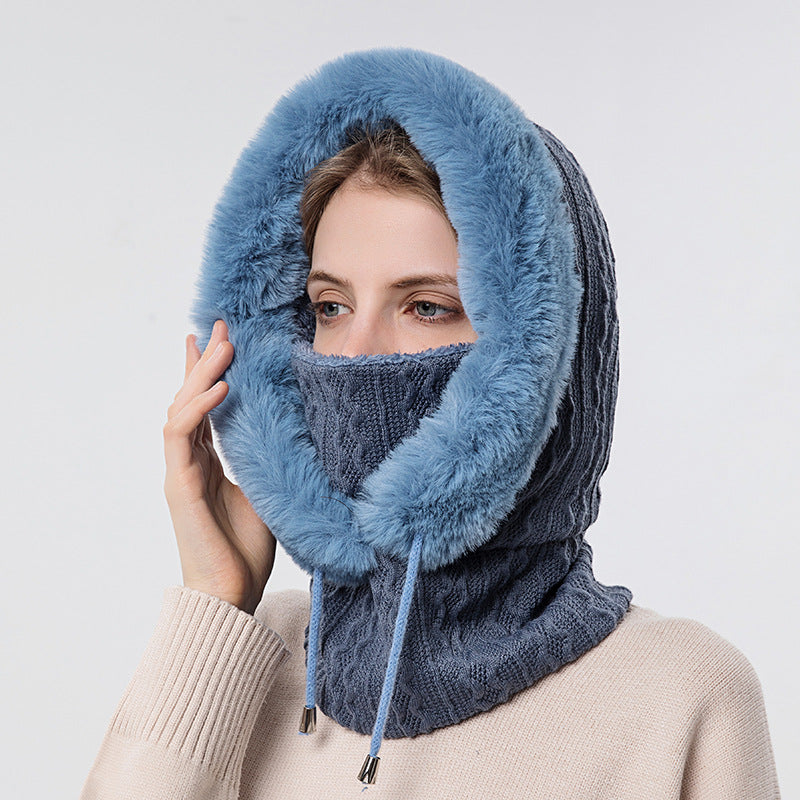 Winter Cap Necktie Feature Pullover Polyester Headgear Adjustable 56-59cm Fit