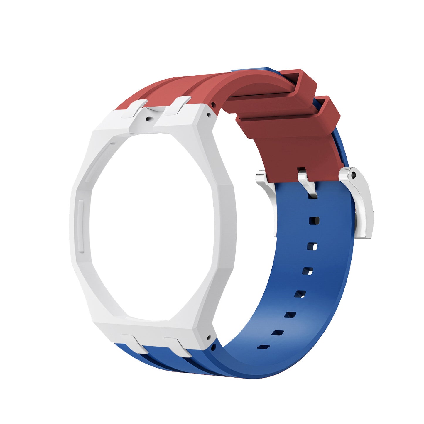 For AP x Swatch Royal Pop Watch Case Silicone Strap Adjustable Buckle Band