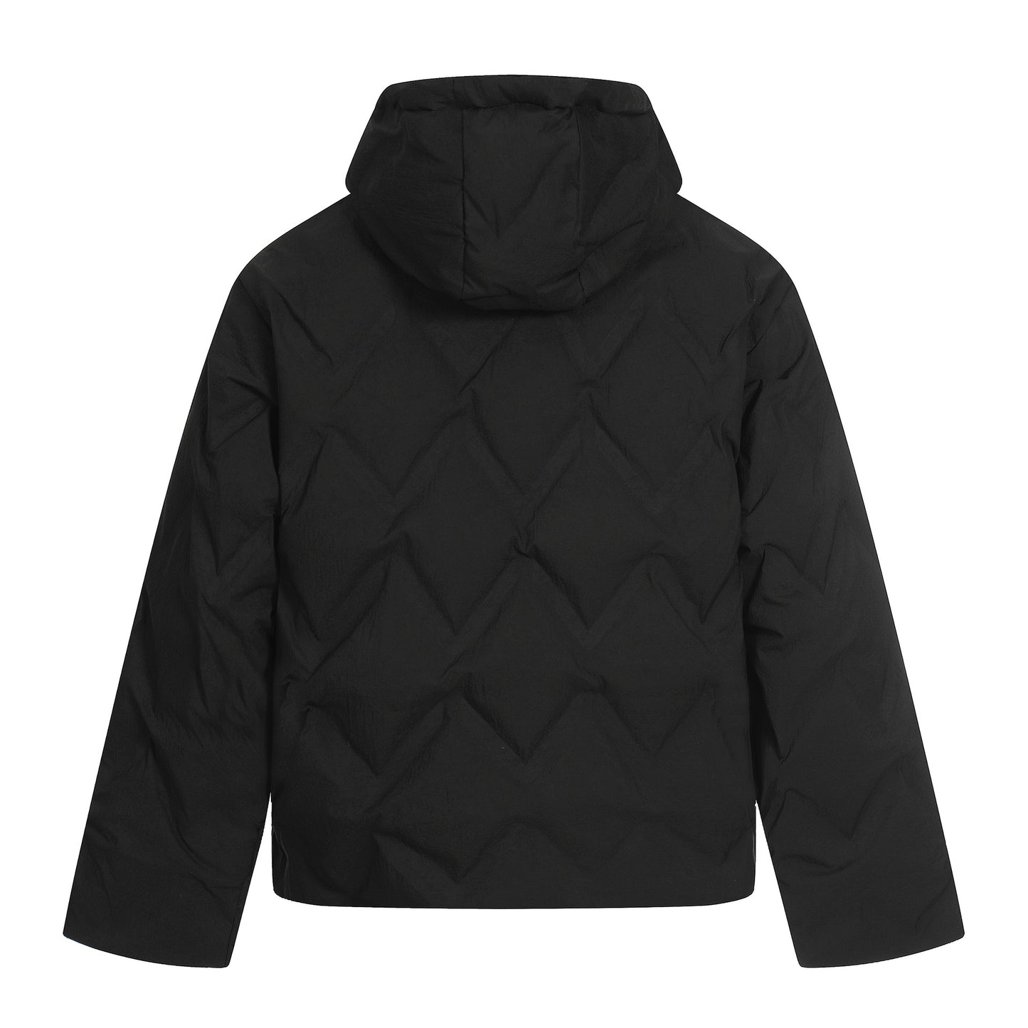 Mens Plaid Hooded Down Jacket Winter Warm Casual Insulated Loose Fit Outerwear