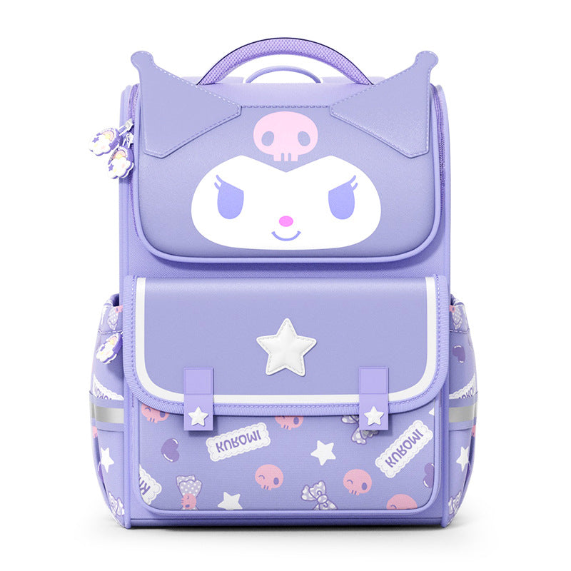Girls School Backpack Lightweight Ergonomic Spine Support Cartoon Character Ages 6-12