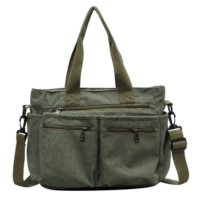 Velvet Crossbody Bag Expansive Storage Secure Zipper Adjustable Shoulder Strap