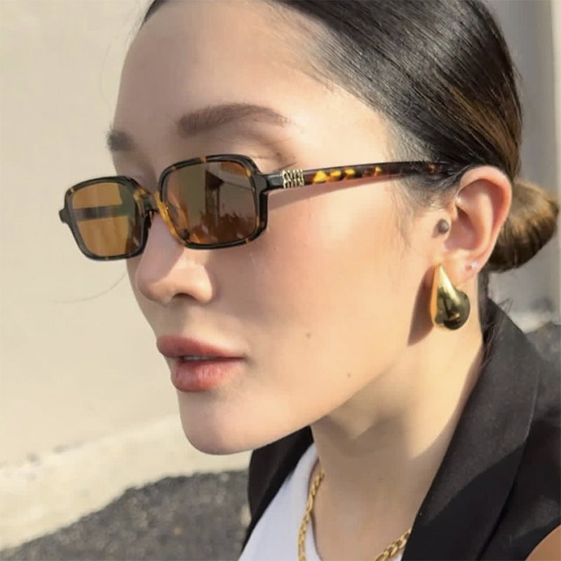 Square Frame Sunglasses Women UV Protection Stylish Durable Lightweight Eyewear