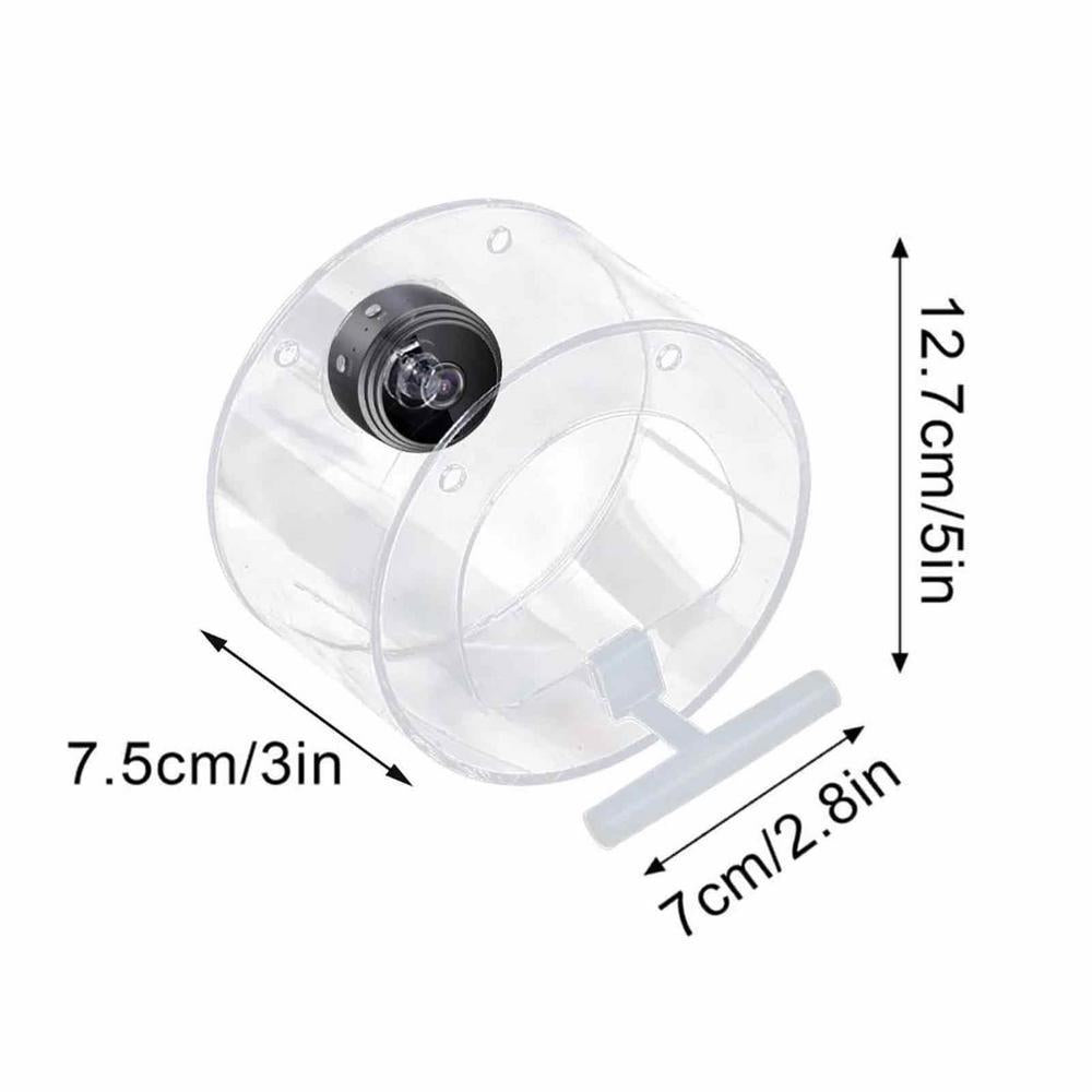 Outdoor Bird Feeder HD Camera WiFi Transparent Real Time Circular Monitoring