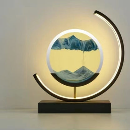 LED Flowing Sand Art Painting Lamp, Illuminated Night Light for Home Decoration