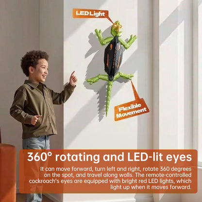 Remote Control Wall Climbing Gecko Robot Toy Enhanced Surface Grip Technology