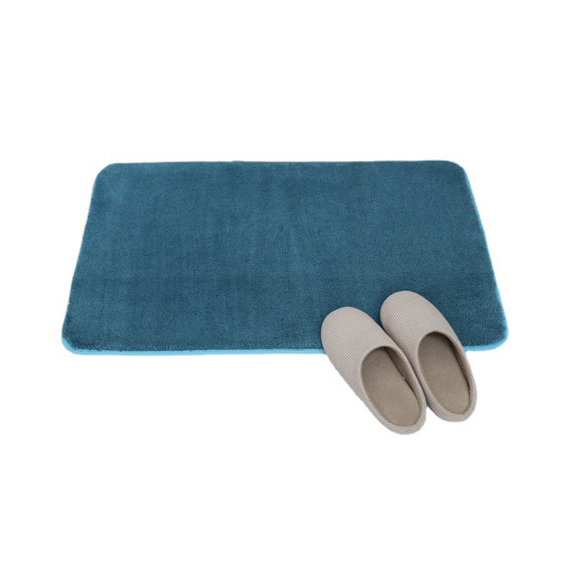 Bathroom Mat Polyester Fibre Absorbent Washable Plush Rectangular Multiple Sizes