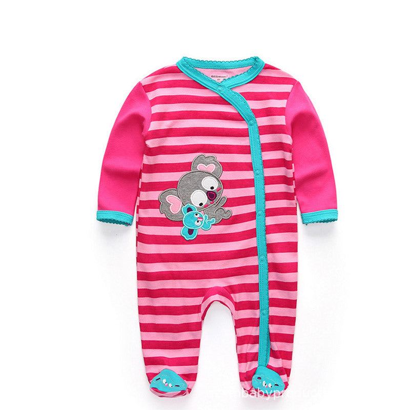Newborn 100% Cotton Baby Jumpsuit | Neutral Infant Sleepwear | Ages 0-12 Months