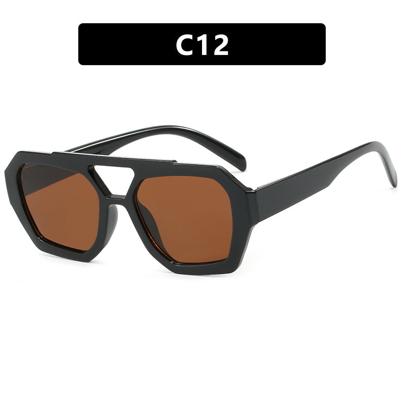Women's Double Beam Women Sunglasses Fashion Eyewear UV Protection Stylish
