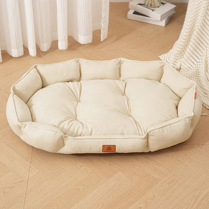 Extra Large Dog Bed Cushion | Shiba Inu Comfort Sleep Mat | Suede Texture Fabric