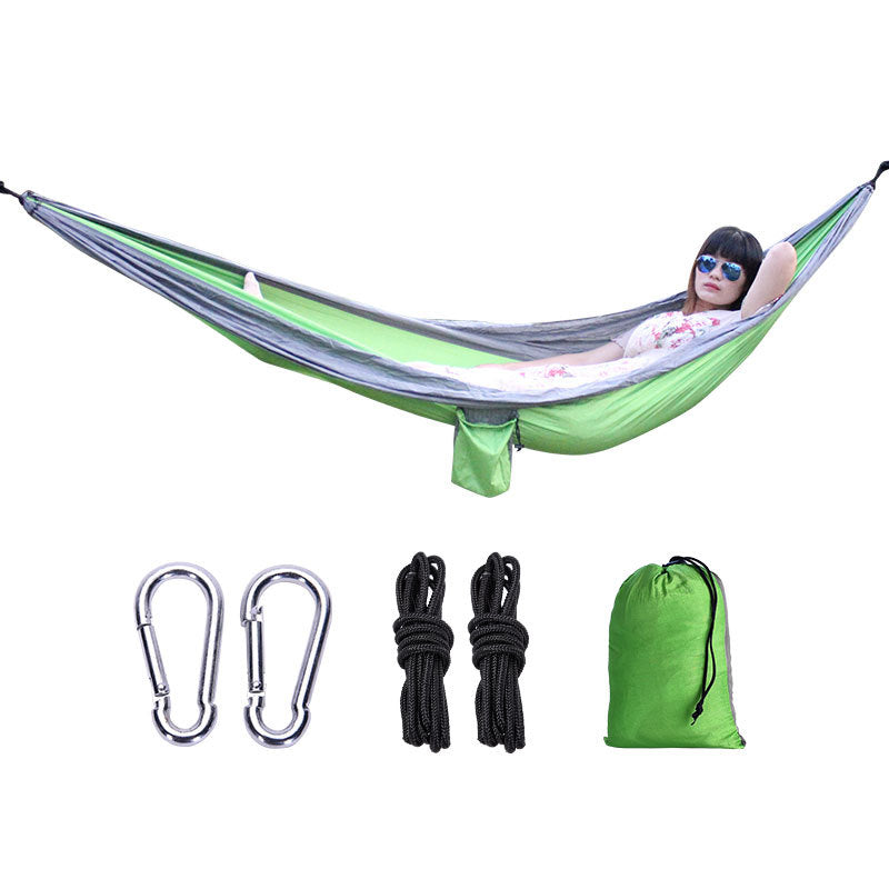 Parachute Fabric Hammock for Camping, Single or Double, Indoor or Outdoor Use