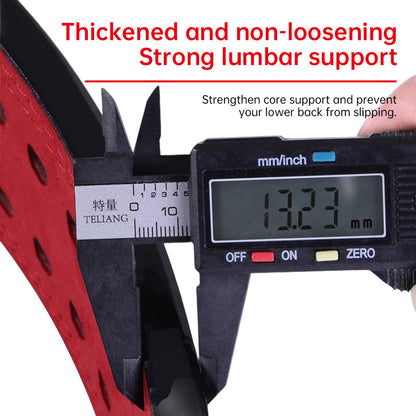 Leather Weightlifting Belt Heavy Duty Lumbar Support Gym Deadlift Squat Training