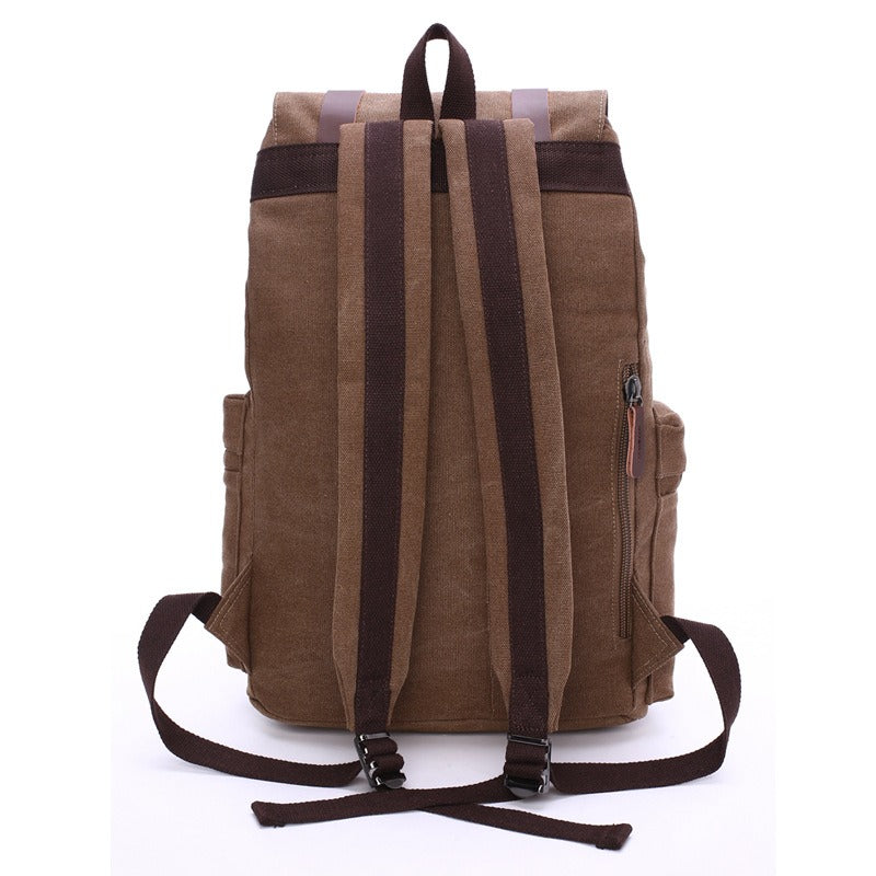 Heavy Duty Canvas Backpack Travel School Large Laptop Slot Waterproof Durable
