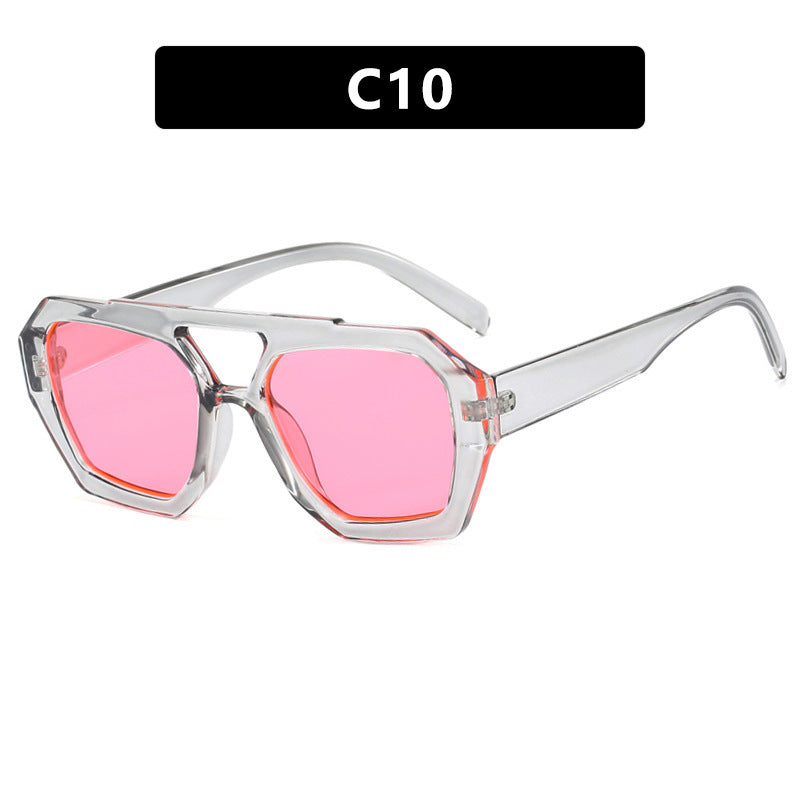 Women's Double Beam Women Sunglasses Fashion Eyewear UV Protection Stylish