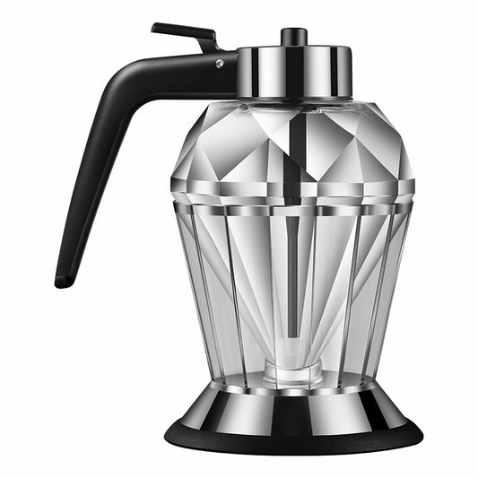 Glass Oil Dispenser Bottle Leakproof Press-Controlled Precision Pouring Prep Cooking