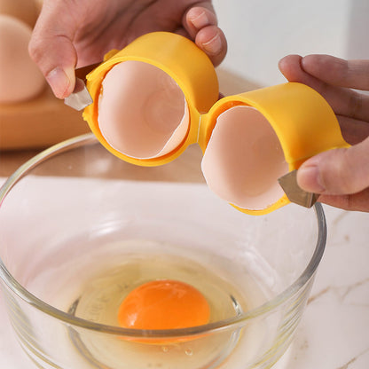 Egg Shell Opener Speedy Beater Round Metal Kitchen Accessory Efficient Essential