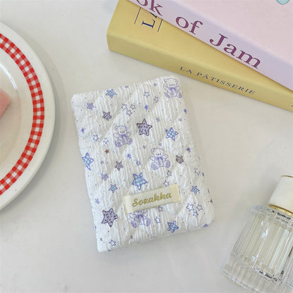 Cartoon Embossed Passport Holder with Secure Travel Card and Document Storage