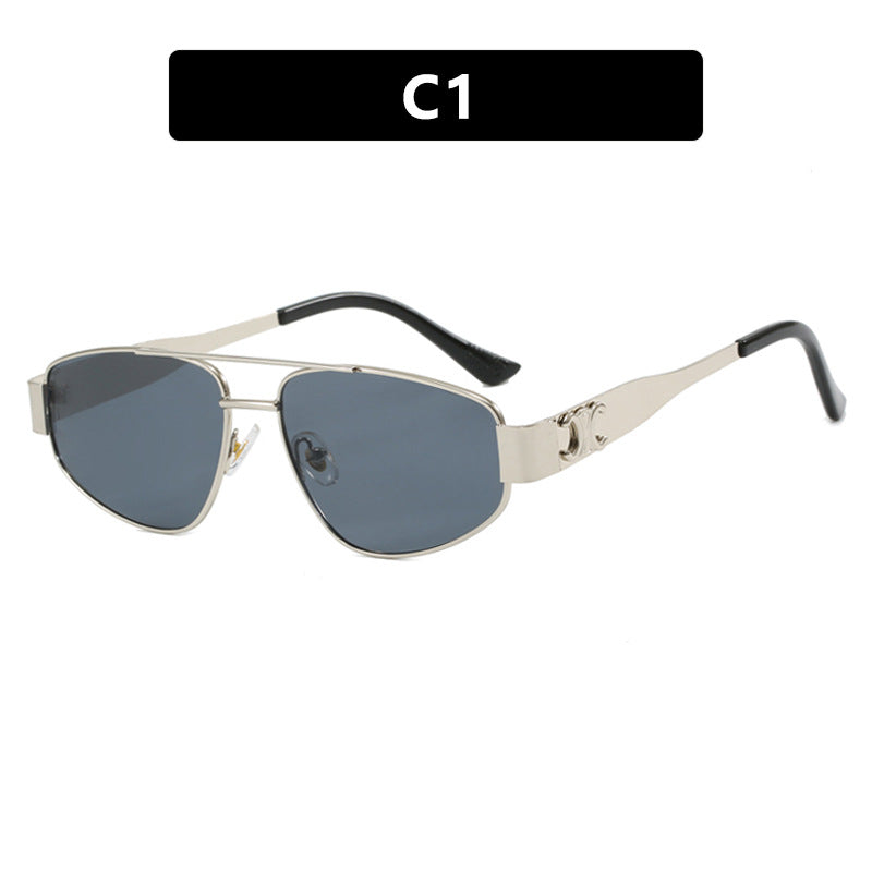 Women's Metal Frame Sunglasses UV Protection Durable Scratch Resistant Stylish