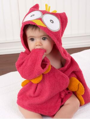 Adorable Hooded Animal Baby Bathrobe Ages 0-2 | Soft, Comfortable, Fun Designs