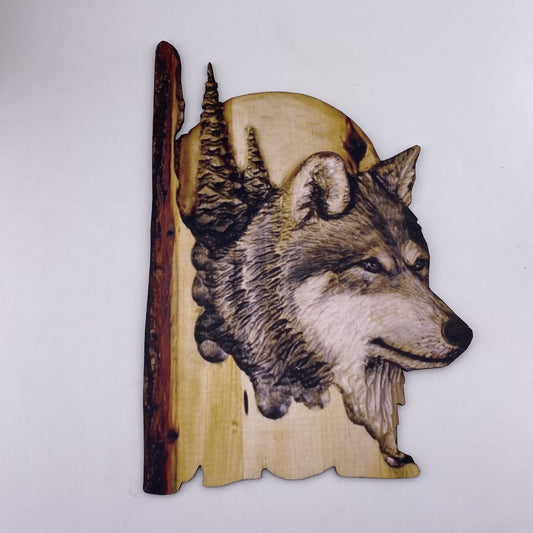 Animal Carving Wall Sculpture Handcrafted Artistic Home Decoration 38cm x 26cm