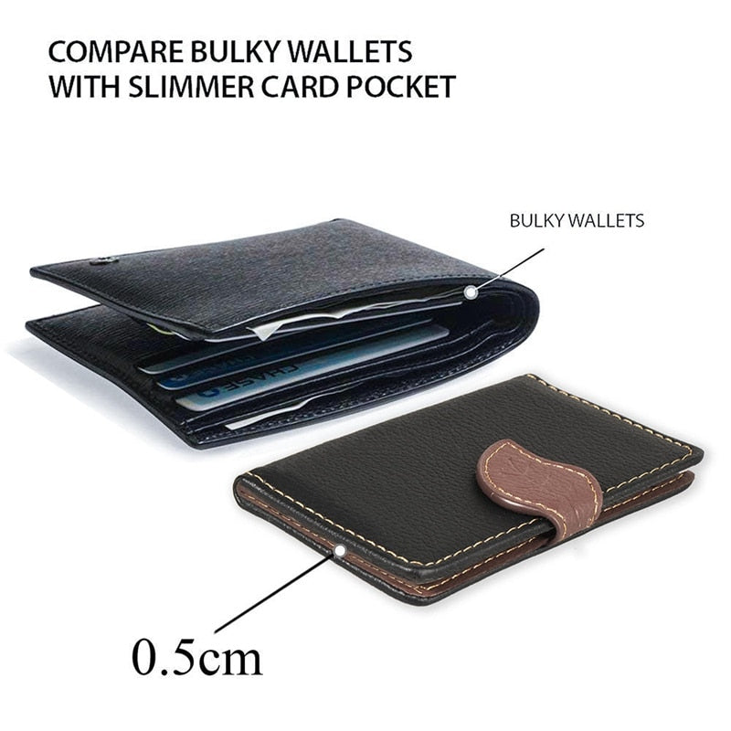 Phone Wallet Case With 3m Adhesive Card Holder And Leaf Clasp For Mobile Phones