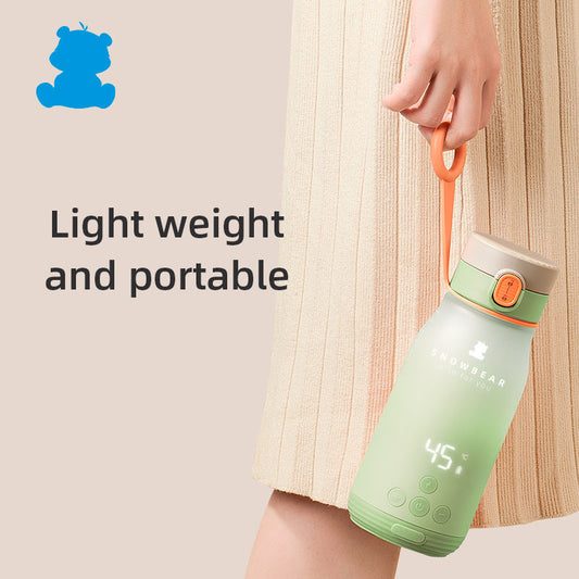 Portable Rechargeable Smart Milk Kettle Heated Baby Milk Travel Water Kettle