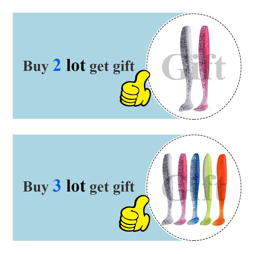 Eco-Friendly Silicone Sea Fishing Lures 7cm 2g Long-Distance Casting Set of 10