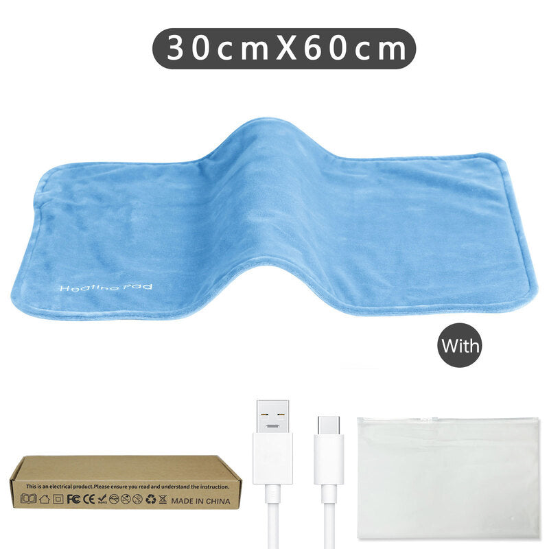 USB 5V Mini Electric Heating Mat 50x30cm Portable Durable Long Cable Blanket
