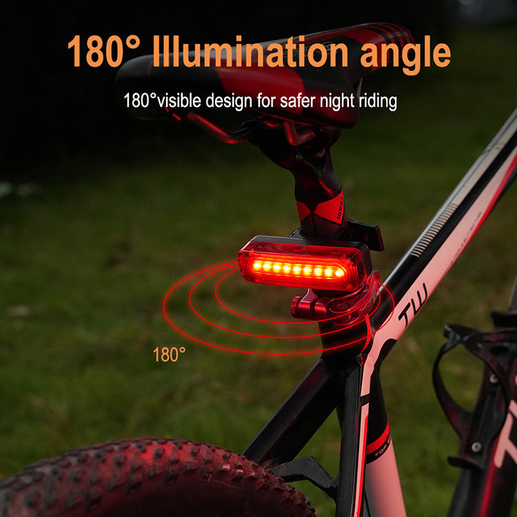 Type-C Rechargeable LED Bicycle Taillight Night Riding Visibility Safety Light