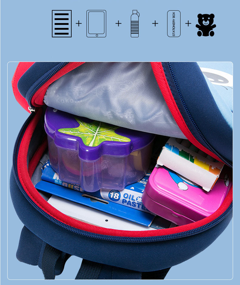 Children's Cartoon Backpack Anti-Lost Small Capacity Diving Material Lightweight