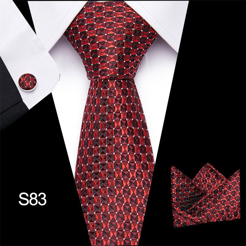 Men's 3pc Tie Set Suit Accessory 53 Options Elegant Designs Smart Business