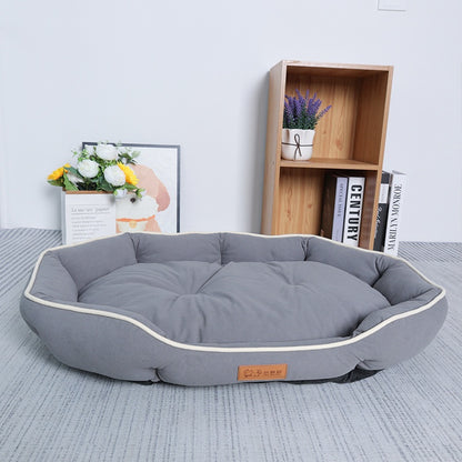 Extra Large Dog Bed Cushion | Shiba Inu Comfort Sleep Mat | Suede Texture Fabric