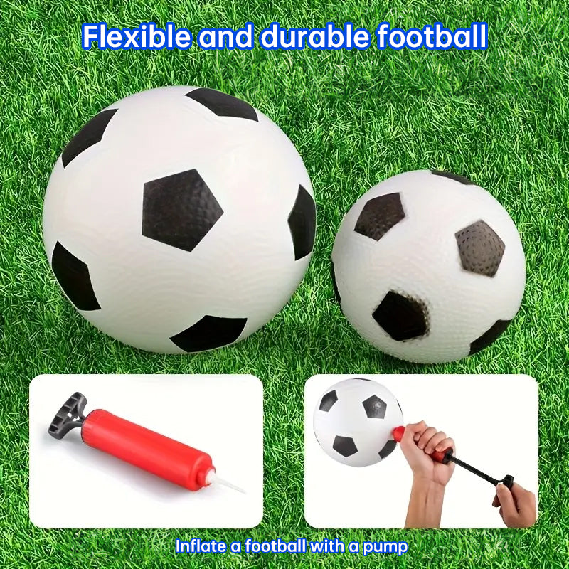 Kids Indoor Outdoor Mini Soccer Goal System Detachable Quality Plastic Posts
