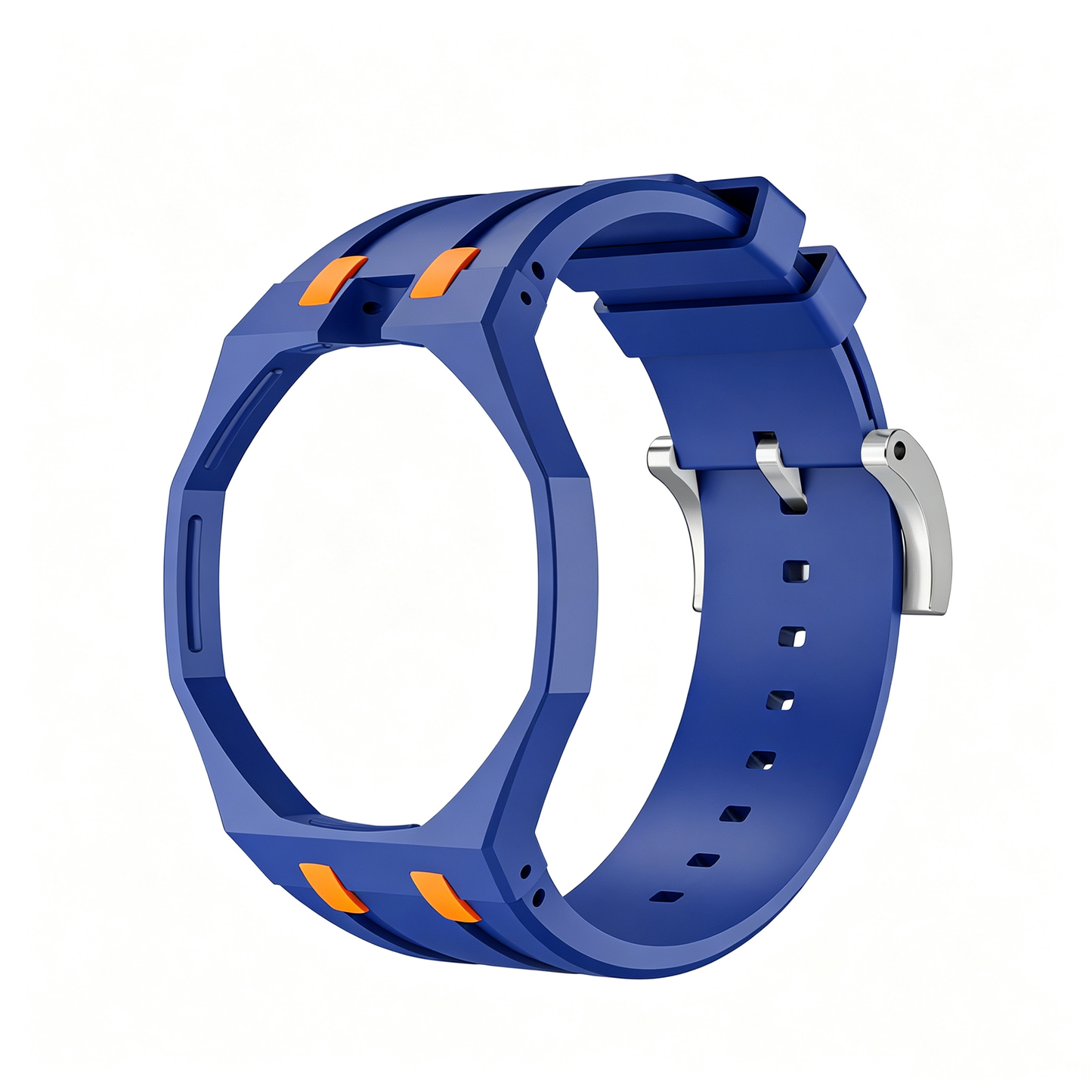 For AP x Swatch Royal Pop Watch Case Silicone Strap Adjustable Buckle Band