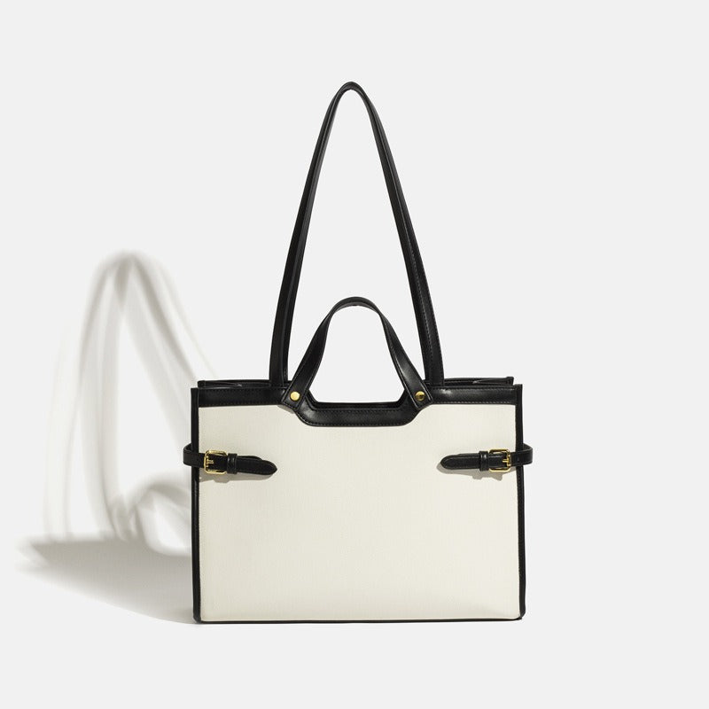 Canvas Tote Bag Commuter Handbag Single Shoulder Bag Large Capacity